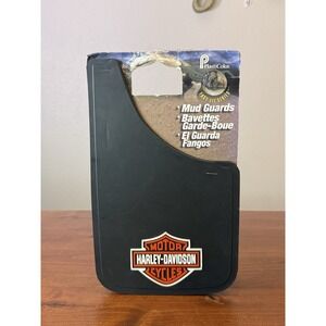 Harley-Davidson Mud Guards 9-3/8"‎ x 15" Pair NOS PlastiColor Made USA 0583